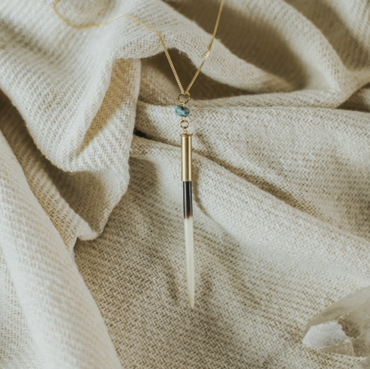 Quill + Turquoise Necklace