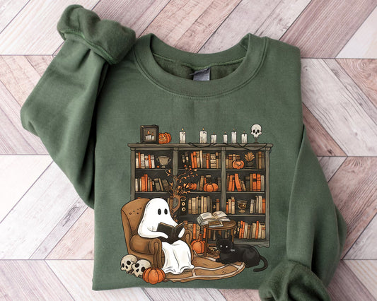 Book Lover Ghost Sweatshirt